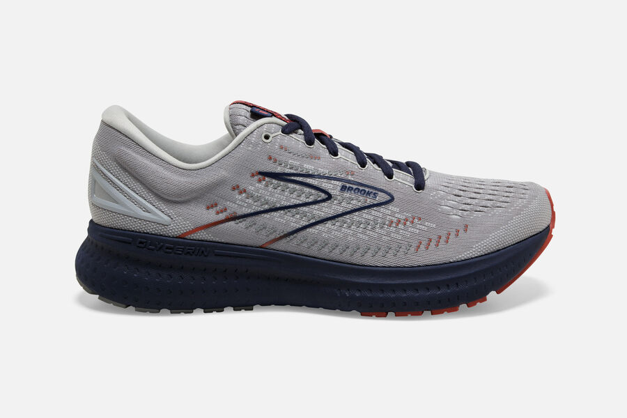 Brooks Glycerin 19 Road Löparskor Herr - Grå/Svarta - 2301-JDITG